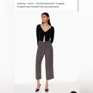 THE EFFORTLESS CROPPED PANT
97558, Colour: PEPPERCORN GREY, Size: 2